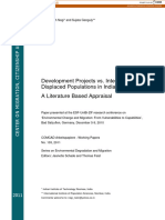 Development Projects vs. Internally Displaced Populations in India: A Literature Based Appraisal