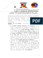 Convenio Trabajo Dirigido Gobierno Municipal-Universidad Riberalta