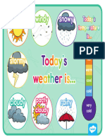 Color Let's Play School! Dramatic Play Weather Poster