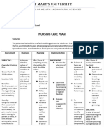 Nursing Care Plan