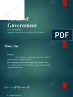 5 Forms of Government