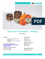 Hobbii Decorative Pumpkins Oblong