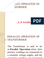 Parallel Operation of Transformer