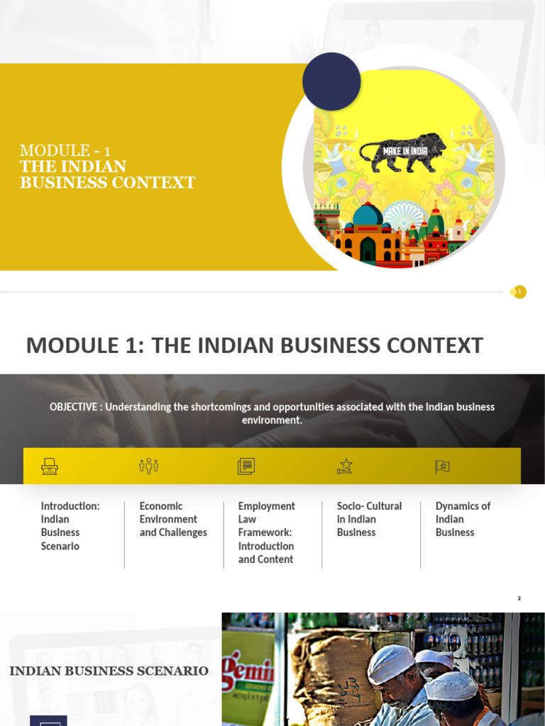 Indian Business Environment Overview | PDF | Employment | Economics