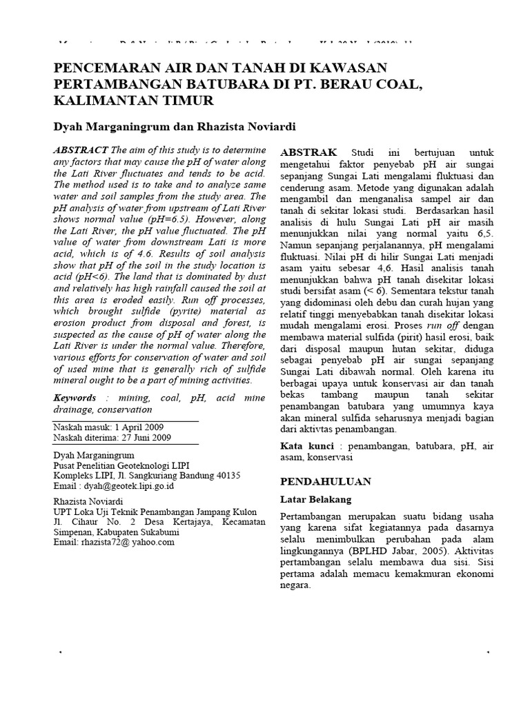 Pencemaran Air Tanah | PDF