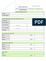 Asset Transfer Form