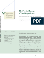 Andersson Et Al 2011 The Political Ecology of Land Degradation