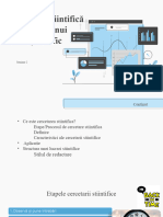 Cercetarea Stiintifica Si Structura Unui Articol Stiintific