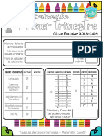 1° Examen Primer Trimestre - Primero - Ciclo 23 - 24