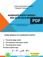 Aggregate Supply Dan Keseimbangan Ad As PDF