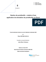 Caetano Da Silva Filipe - Gestion de Portefeuille CR Ation D Une Application de Simulation de Portefeuille Sur Excel