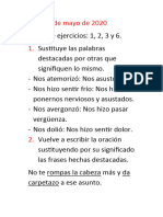 Lengua 1, 2, 3 y 6.