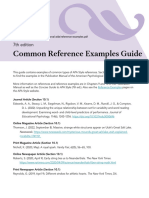 APA Common Reference-Examples (Uploaded On LMS)