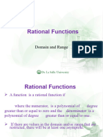 Rational Functions: Domain and Range