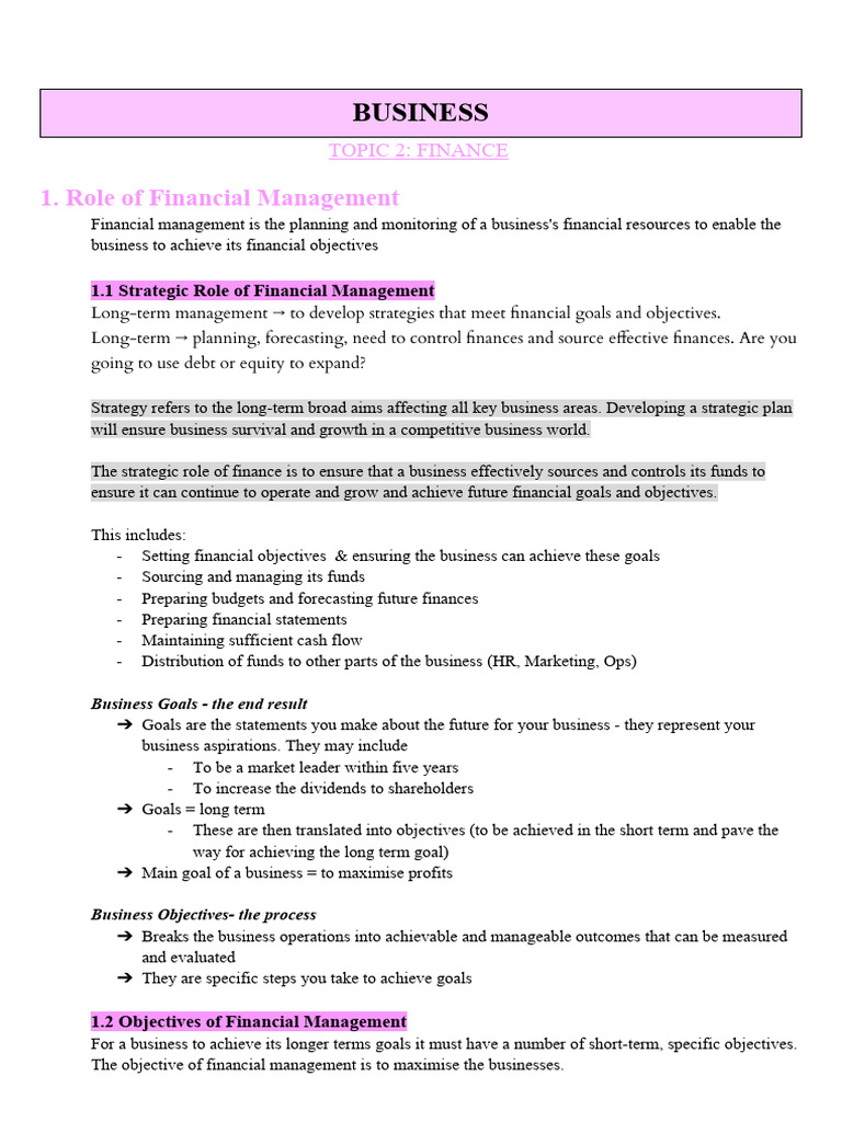 Financial Management Essentials | PDF | Finance & Money Management | Law