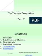 The Theory of Computation Part IV