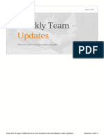 Grey and Orange Traditional Executive Financial Services Weekly Team Updates Presentation