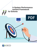 Health System Performance Assessment Framework For Estonia