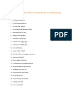 Adverb - Practice Sheet