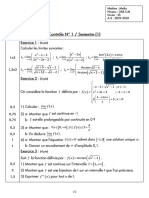 Contrôle 1 Maths 2AB S.M 22-23
