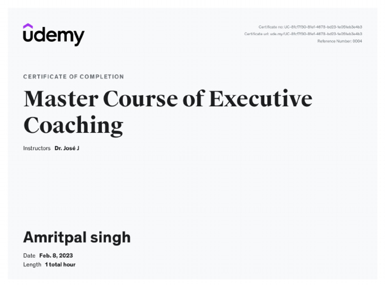 Master Course of Executive Coaching PDF