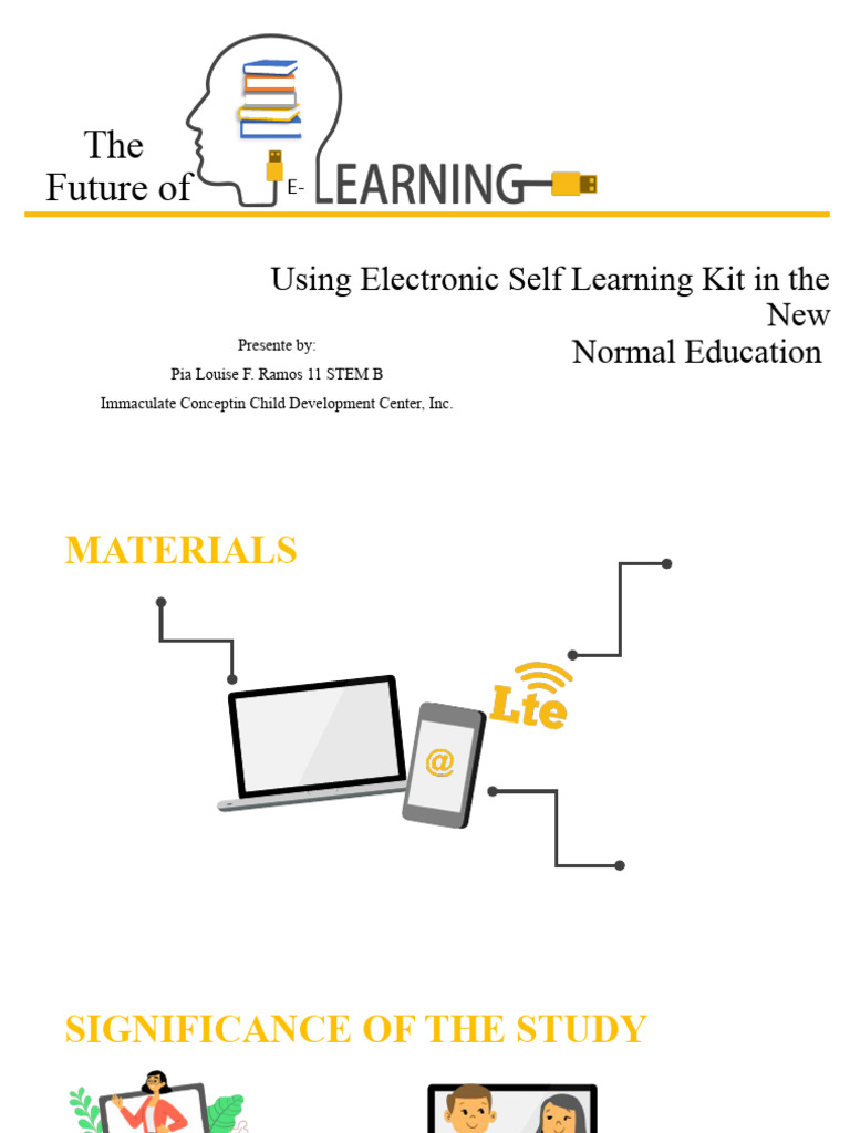 The Future Of Using Electronic Self Learning Kit in The New Normal Education PDF