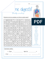 Système Digestif - Mots Cachés