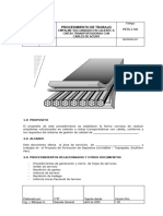 PTS Procedimiento de Trabajo Empalme Vulcanizado en Caliente A Cintas Transportadoras Con Cables de Acero