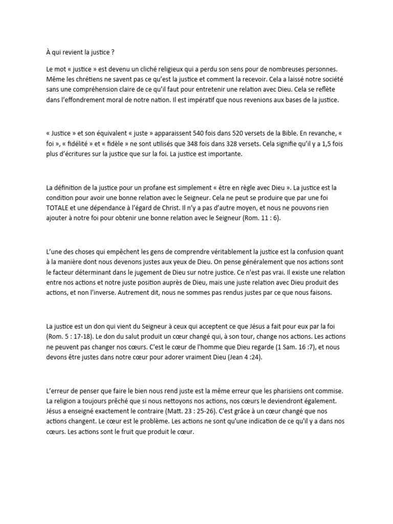 À Qui Revient La Justice | PDF | Justice | Crime et violence