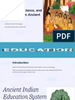 Education Science and Technology in Ancient India