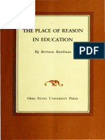 The Place of Reason in Education: Bertram Bondman
