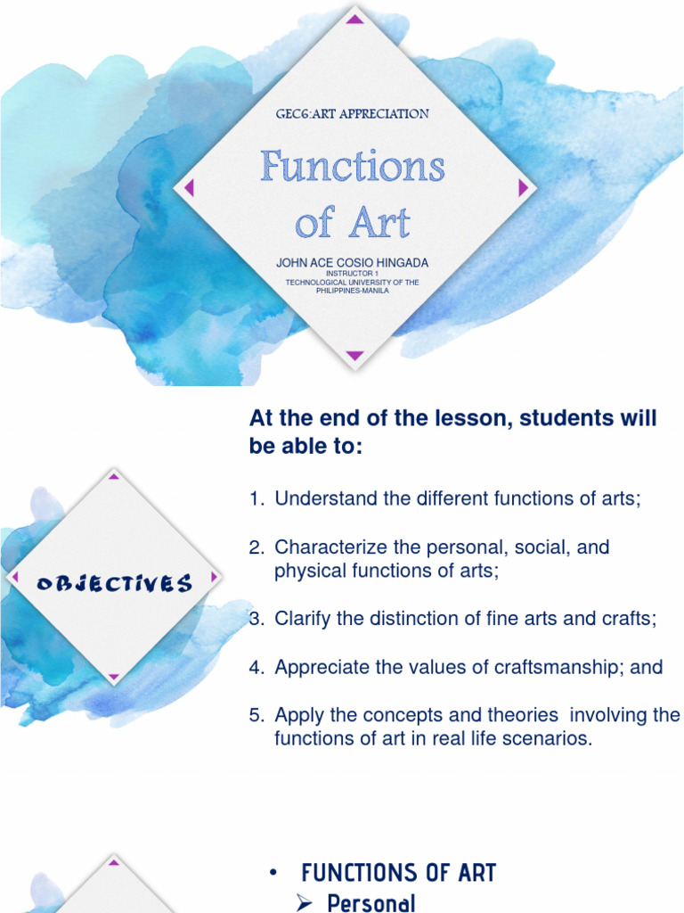 Functions of Art PDF