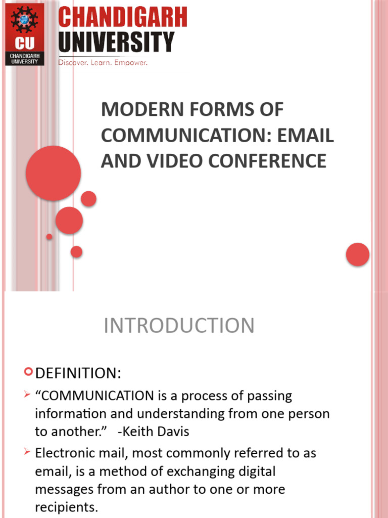 Email and Video Conferencing | PDF | Videotelephony | Communication