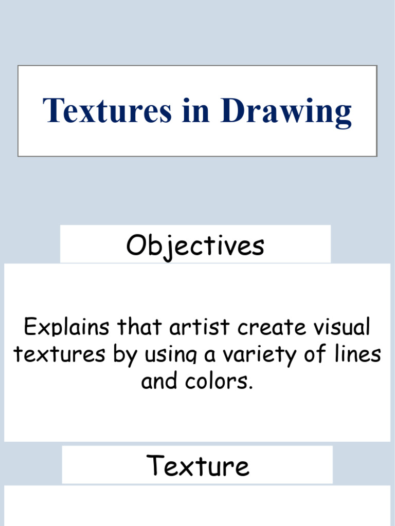 Arts 3 - Lesson 2 - Textures | PDF