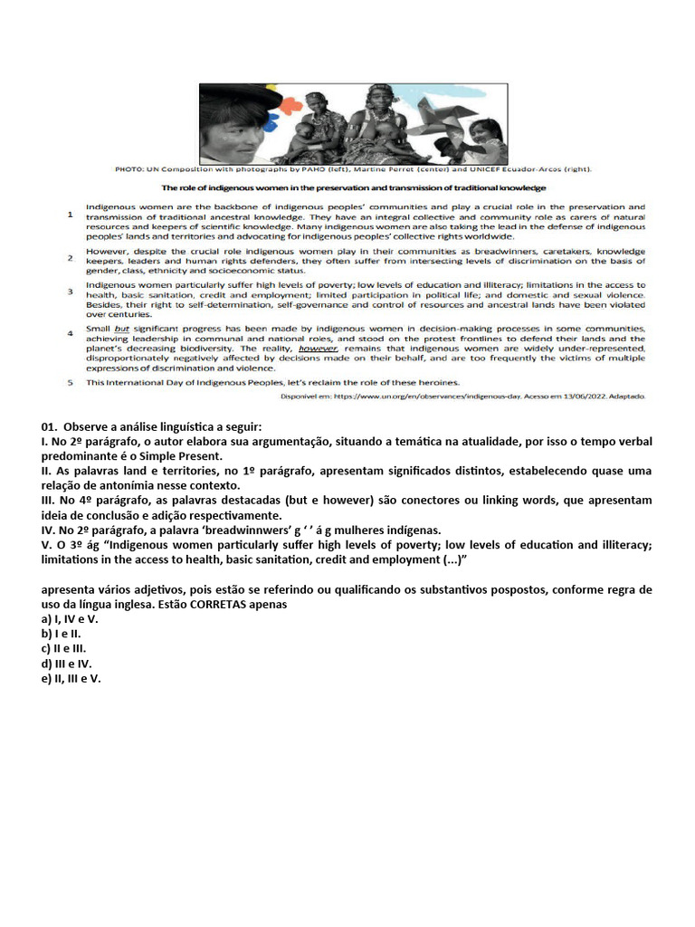 English Text Grammar And Vocabulary Pdf Morfologia Linguística