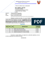 Informe N°011 Req. Agregado Huinche