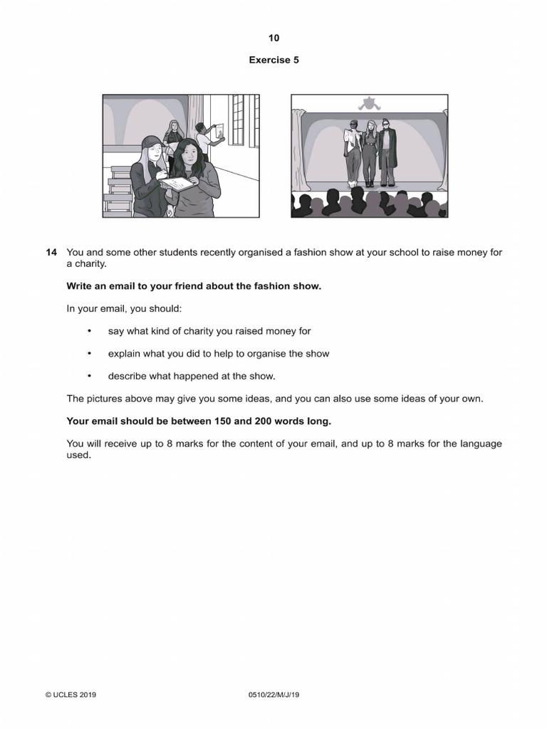 May June 2019 (22-12) Email Writing Sample | PDF