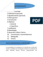 Esquema de La Monografía