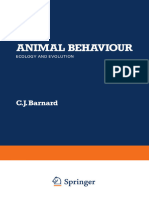 (Barnard) ) Animal Behaviour Ecology