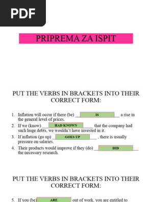 Priprema Za Ispit - English 1
