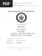 Government of Zimbabwe: Supply and OF Clothing