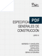 Especif Grales Construccion 2023 Libro III Herreria-Canceleria, Carpinteria, Cerrajeria, Señalizacion