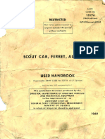 Scout Car Ferret All Marks User Handbook UK 1969