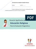 Evaluacion Diagnostica 2do Grado Secundaria