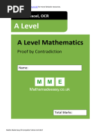 Proof by Contradiction Questions