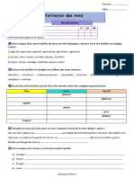 Pe6eme Evaluation 6e La Formation Des Mots