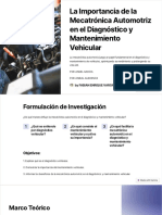 La Importancia de La Mecatronica Automotriz en El Diagnostico y Mantenimiento Vehicular