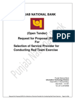 RFP For Selection of Service Provider For Conducting Red Team Exercise