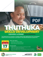 Thuthuka Skills Development Driving Licence Advertisement 1