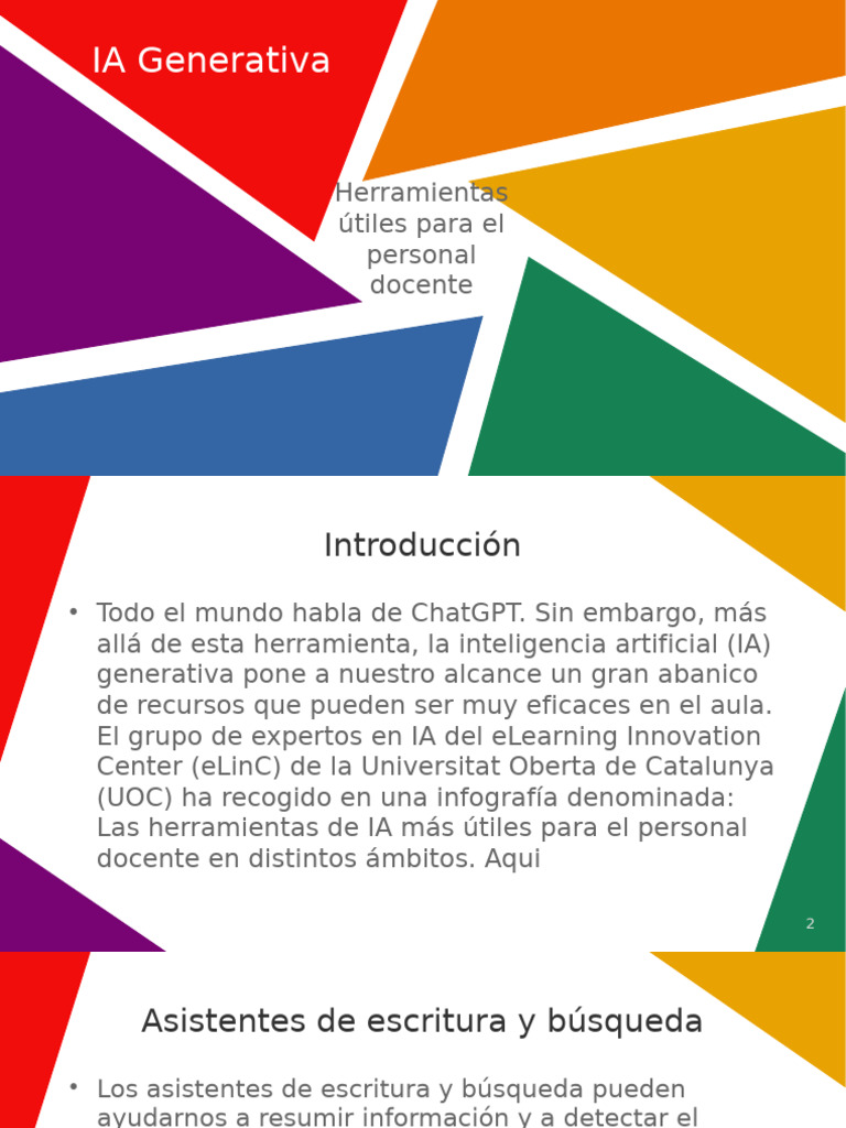 Herramientas de IA para docentes | PDF | Inteligencia artificial ...